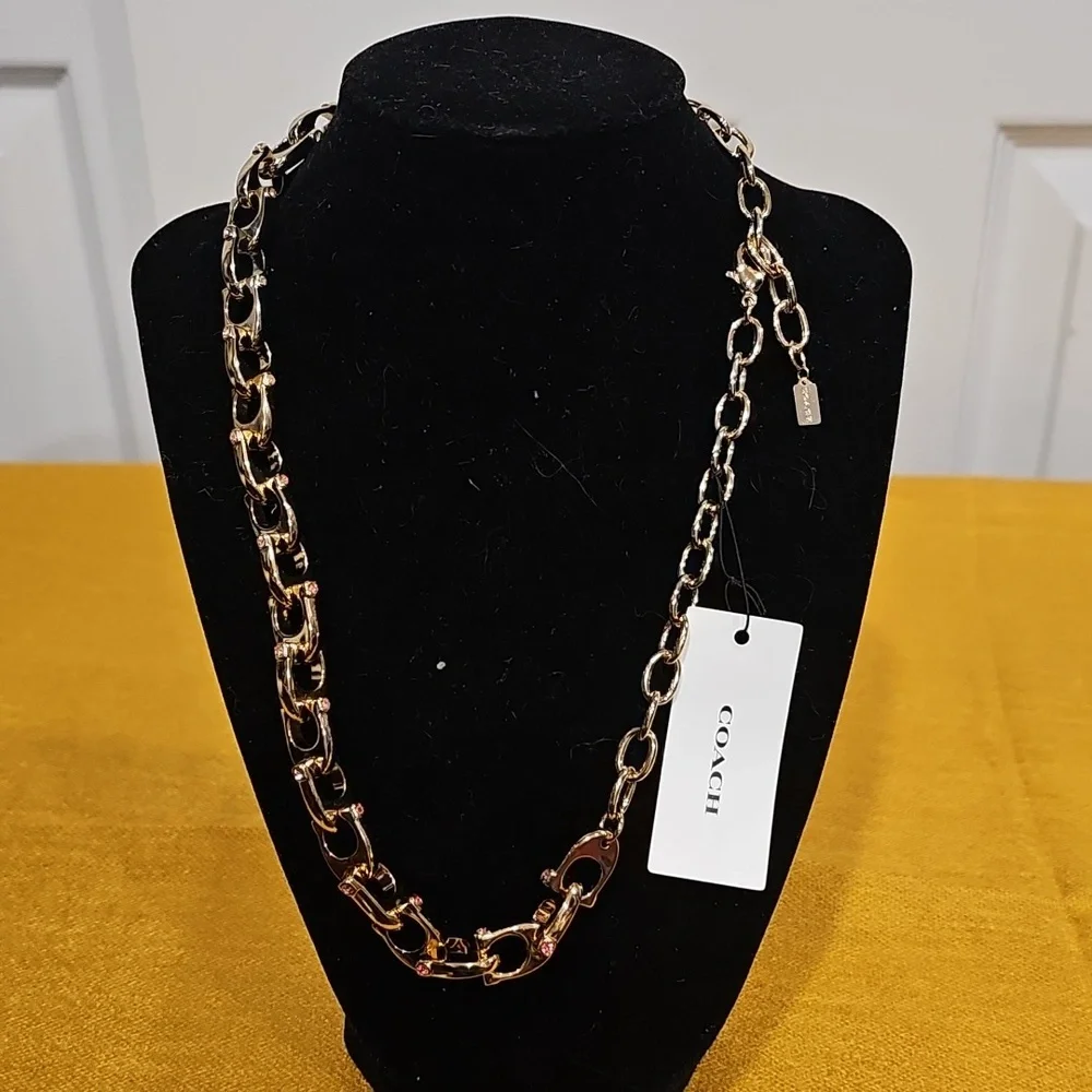Coach Chunky Signature Necklace NIB/NWT
